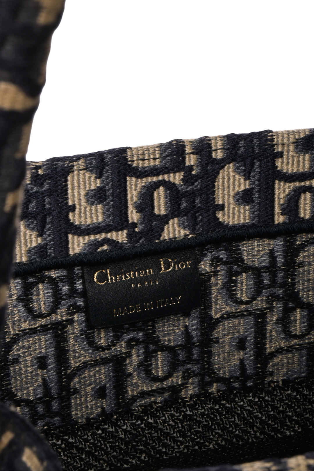 Dior 2020 Oblique Embroidery Medium Book Tote