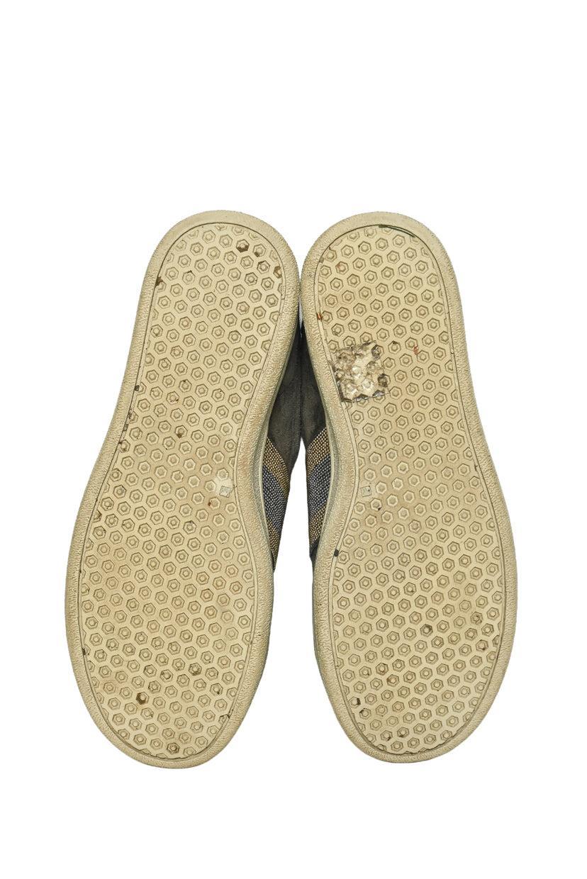 Brunello Cucinelli Size 36 Monili Bead & Fur Lined Suede Low Top Sneaker