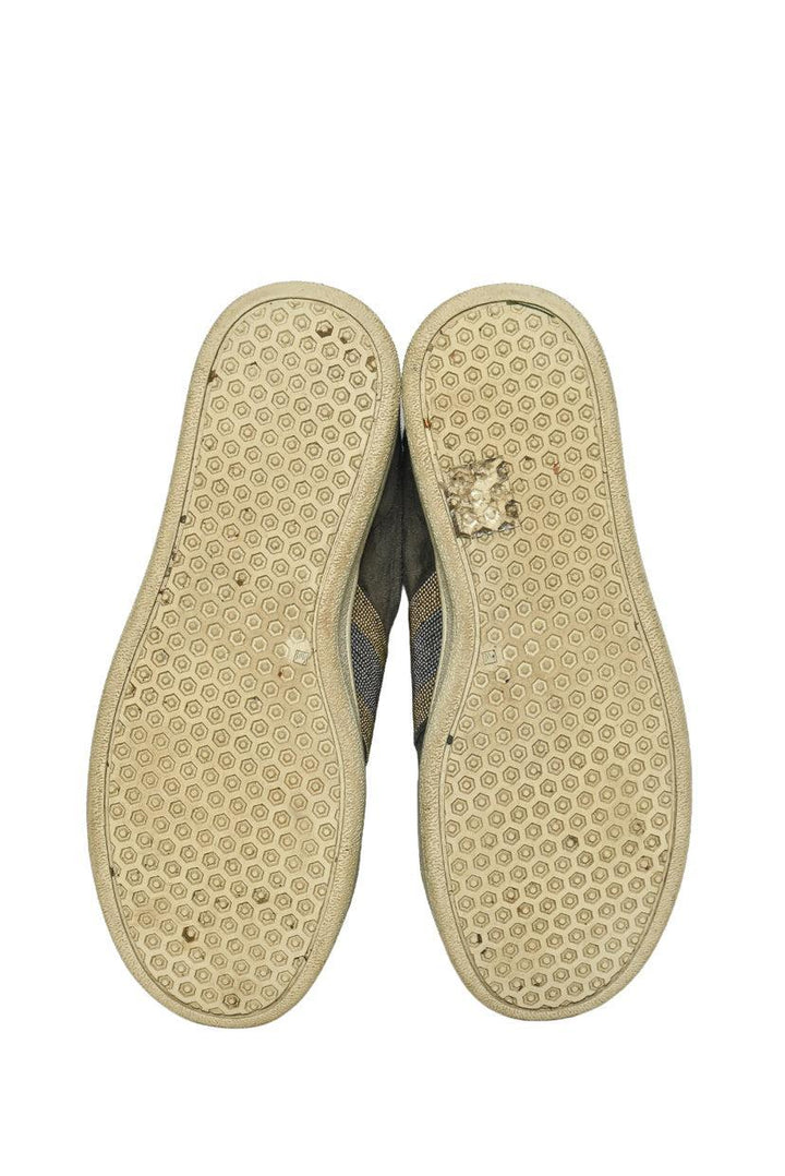 Brunello Cucinelli Size 36 Monili Bead & Fur Lined Suede Low Top Sneaker