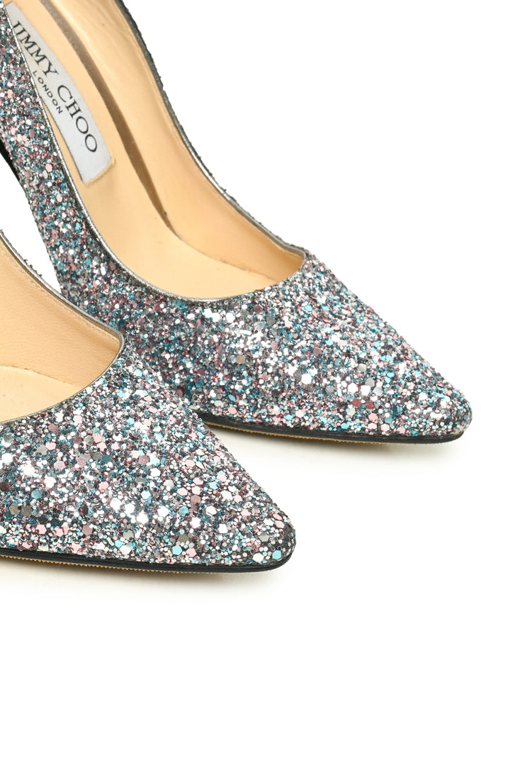 Jimmy Choo Size 36.5 Romy Glitter Pumps