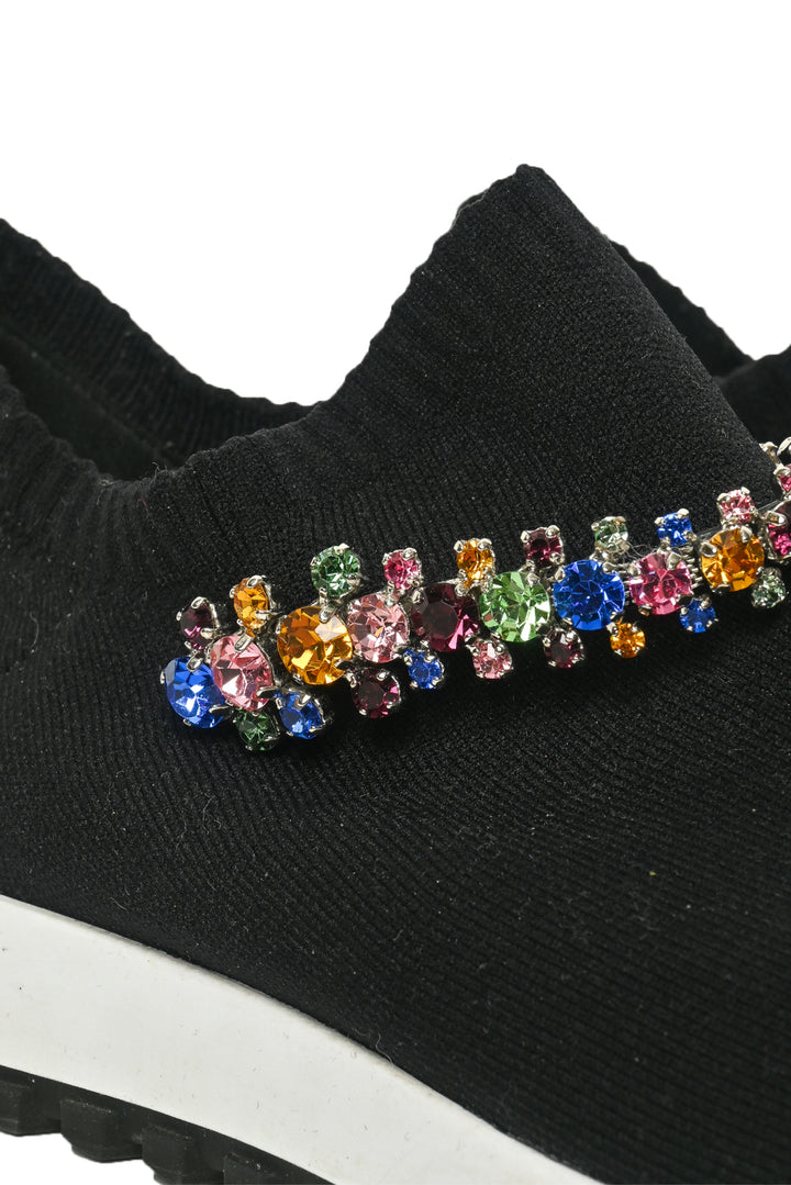 Jimmy Choo Size 40 Verona Knit Sock Sneaker