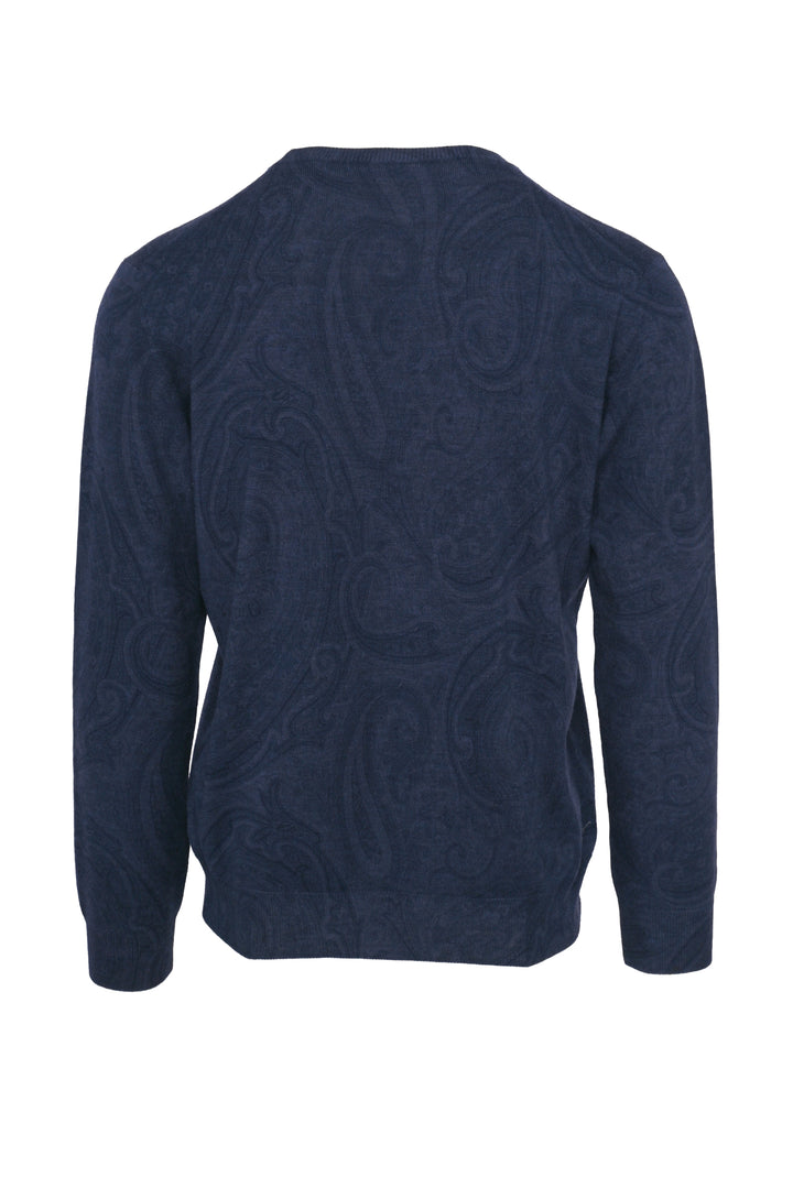 Etro Size L Men's Paisley Wool Sweater