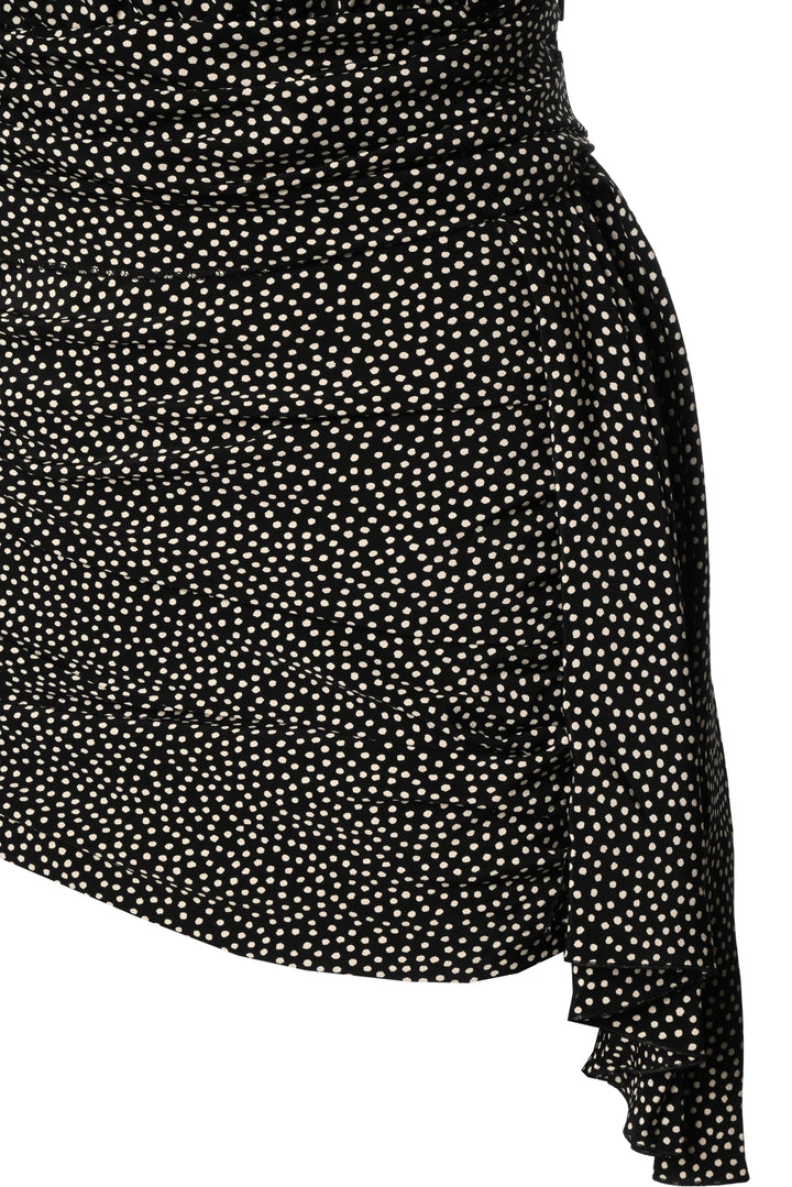 Saint Laurent Size 36 2017 Silk Polka Dot Mini Dress