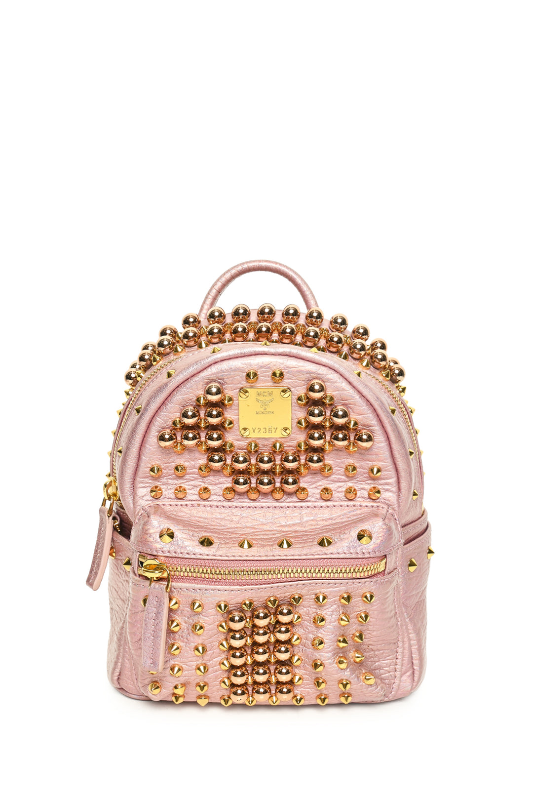 MCM Stark Bebe Boo Studded X-Mini Backpack