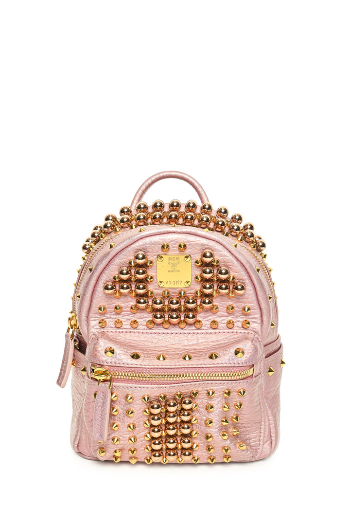 MCM Stark Bebe Boo Studded X-Mini Backpack