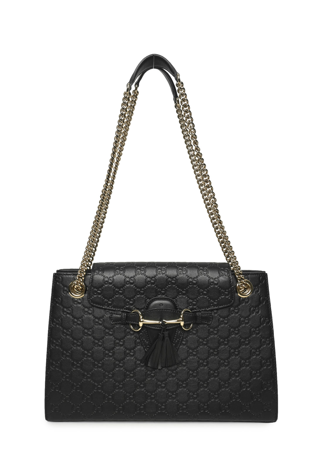 Gucci Large Emily Horsebit Guccissima Shoulder Bag
