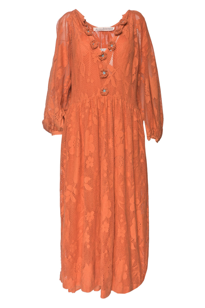 Alix of Bohemia Size XS  Celeste Orangerie Cotton Knit Dress