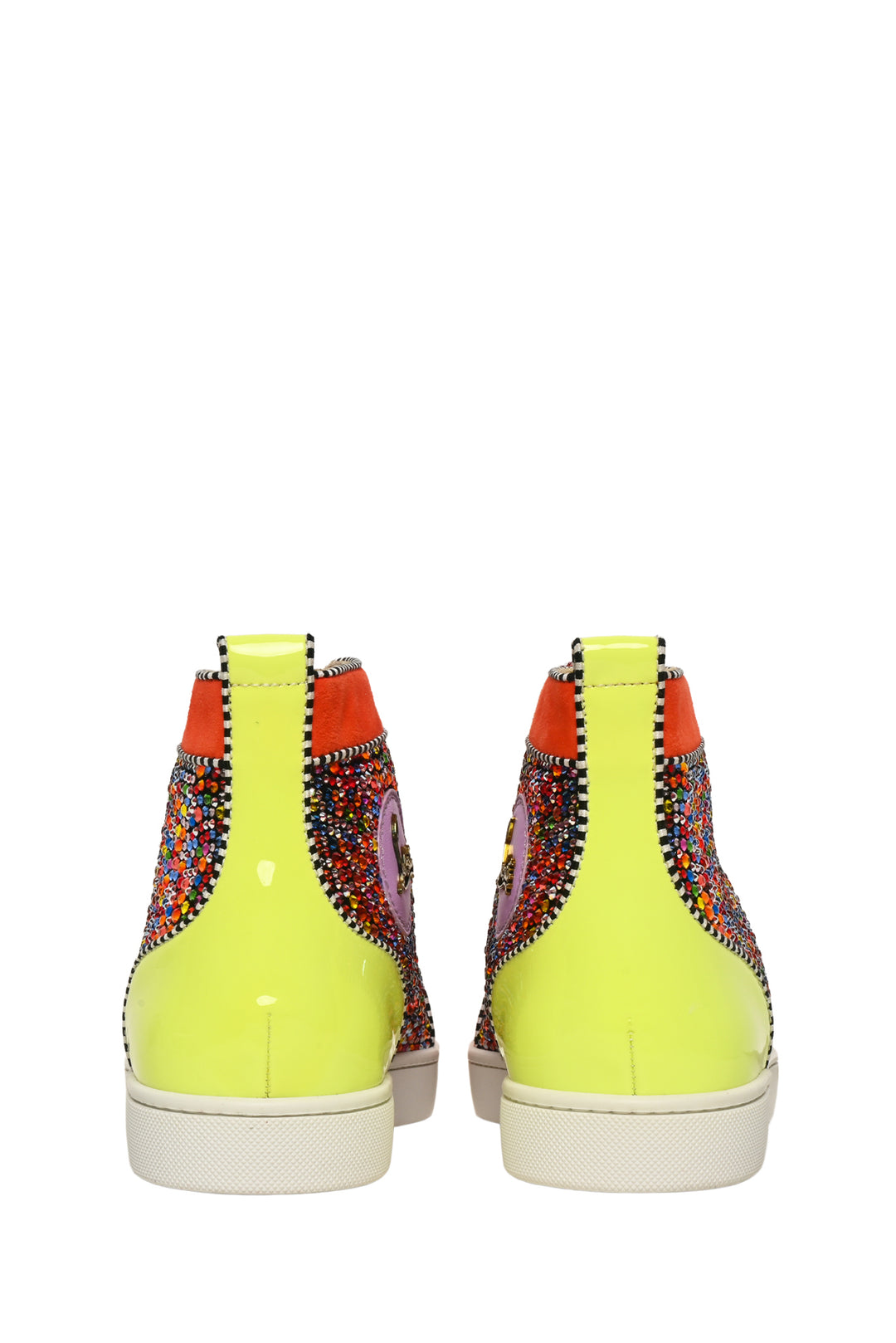 Christian Louboutin Size 41.5 Men's Crystal Embellished Orlato Sneakers