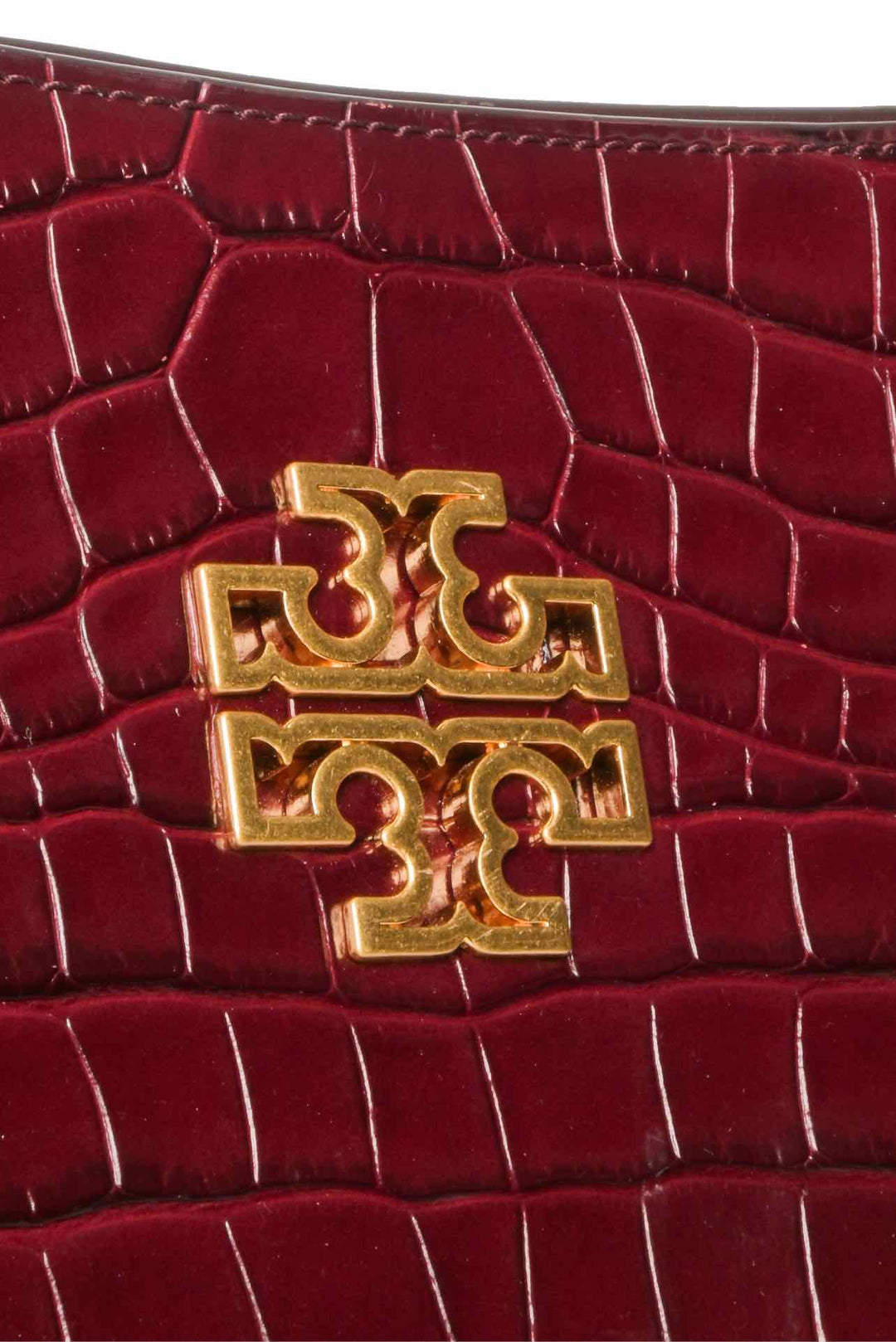 Tory Burch Britten Croc Embossed Leather Tote