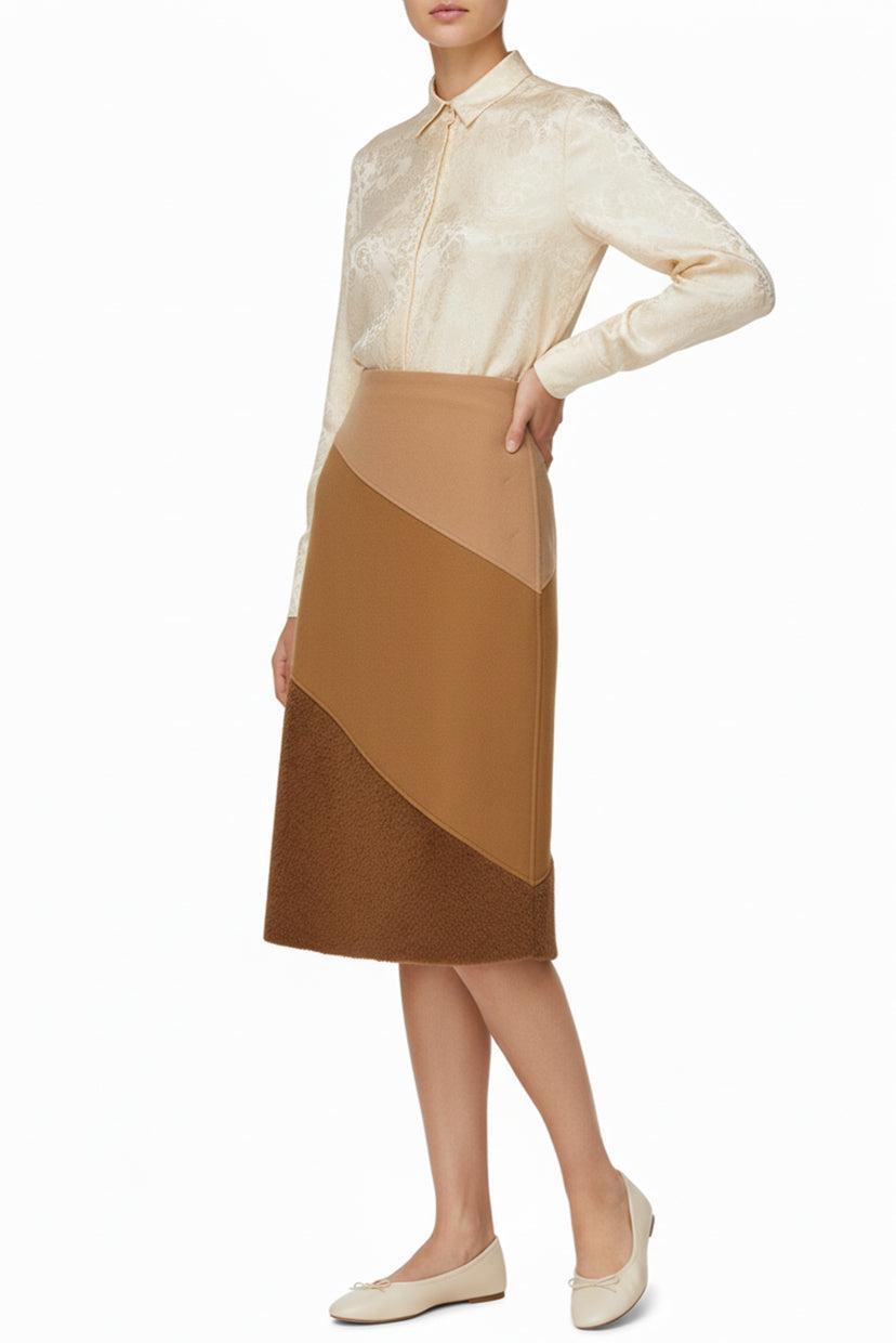 Etro Size 40 Wool-Blend Midi Skirt