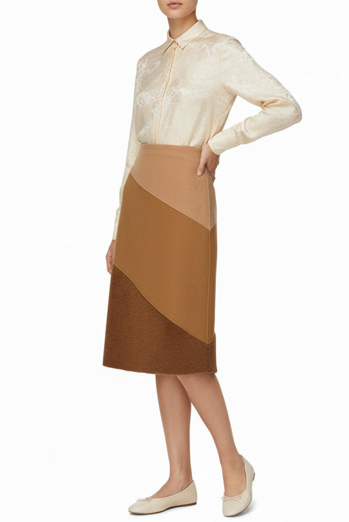 Etro Size 40 Wool-Blend Midi Skirt