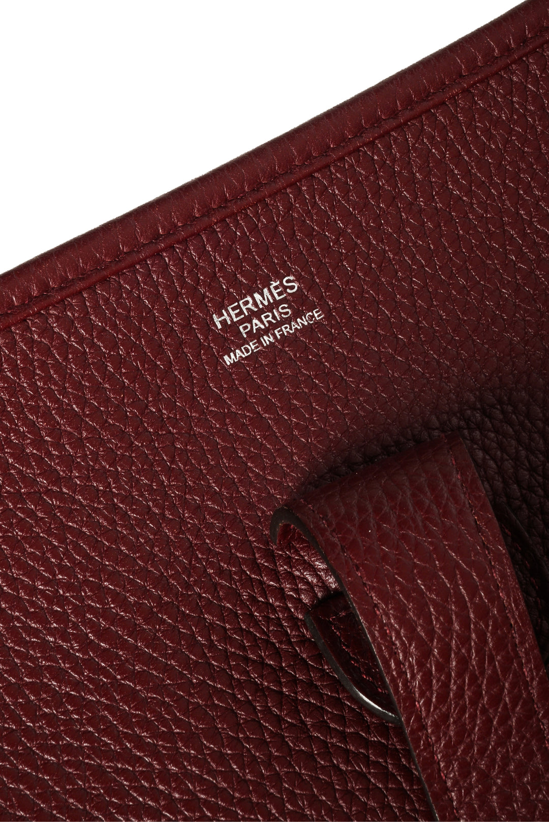 Hermes 2017 Clemence Leather Evelyne GM Crossbody
