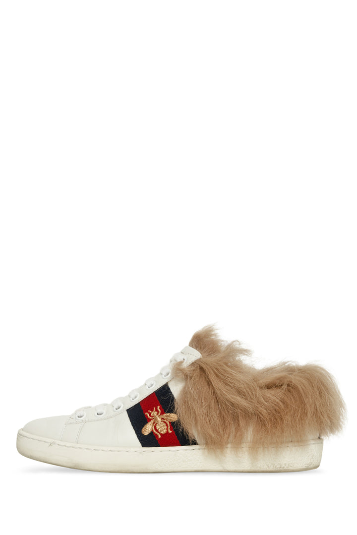 Gucci Size 35 Ace Fur Sneaker