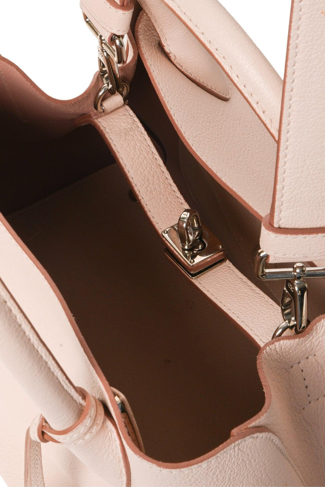 Dior 2015 Supple Grained Calfskin Medium Open Bar Tote