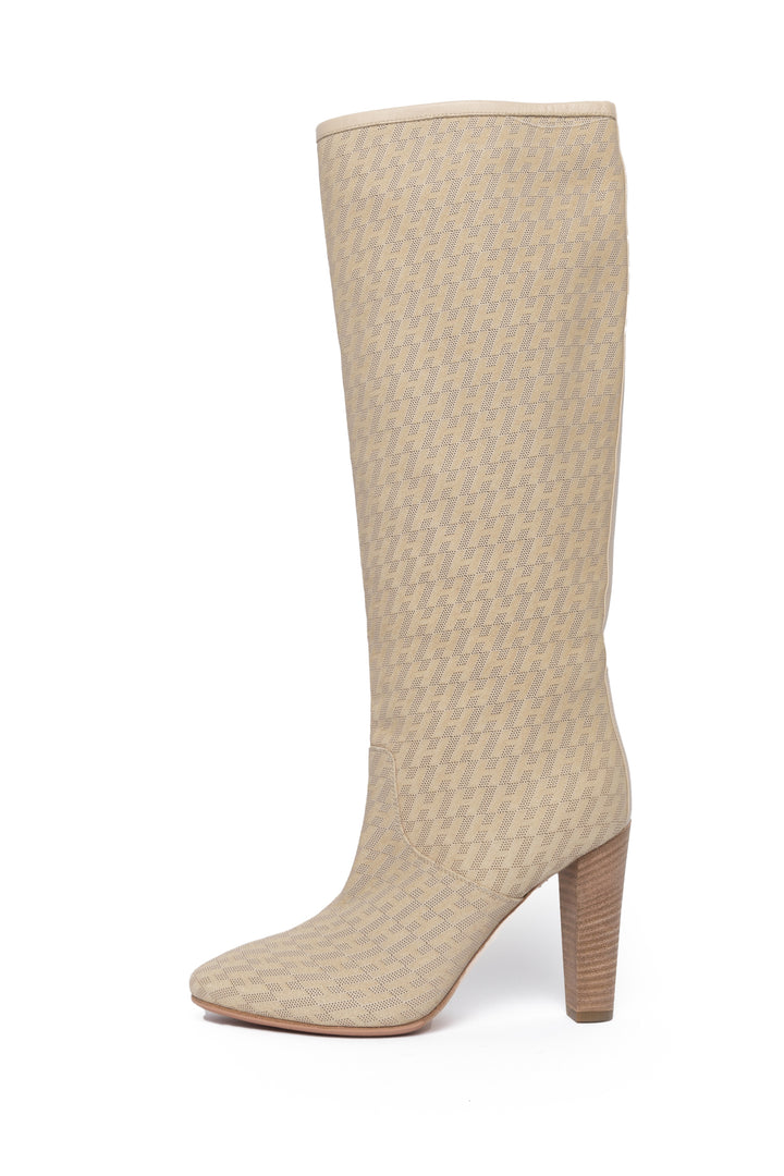 Hermes Size 36.5 Perforated H Knee High Boots