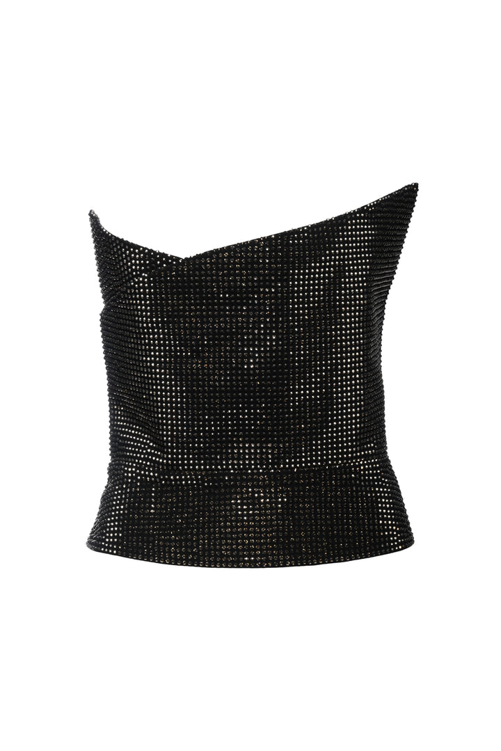 Roland Mouret Size 8 Asymmetric Crystal Embellished Top