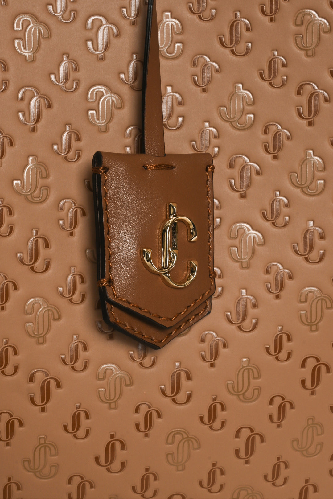 Jimmy Choo Nine2Five Logo-Embossed East-West Tote