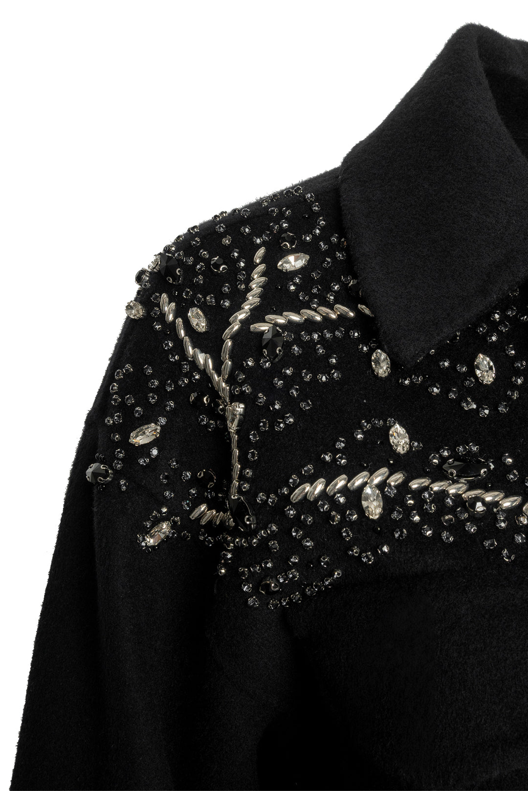 Sandro Size 36 Crystal Embellished Shacket