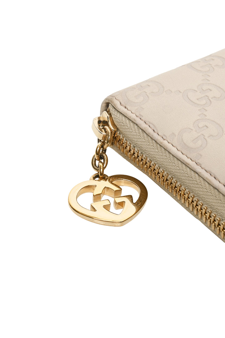 Gucci Lovely Guccissima Zip Around Wallet