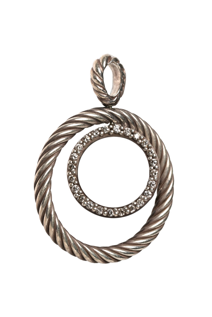 David Yurman Diamond Mobile Circle Pendant