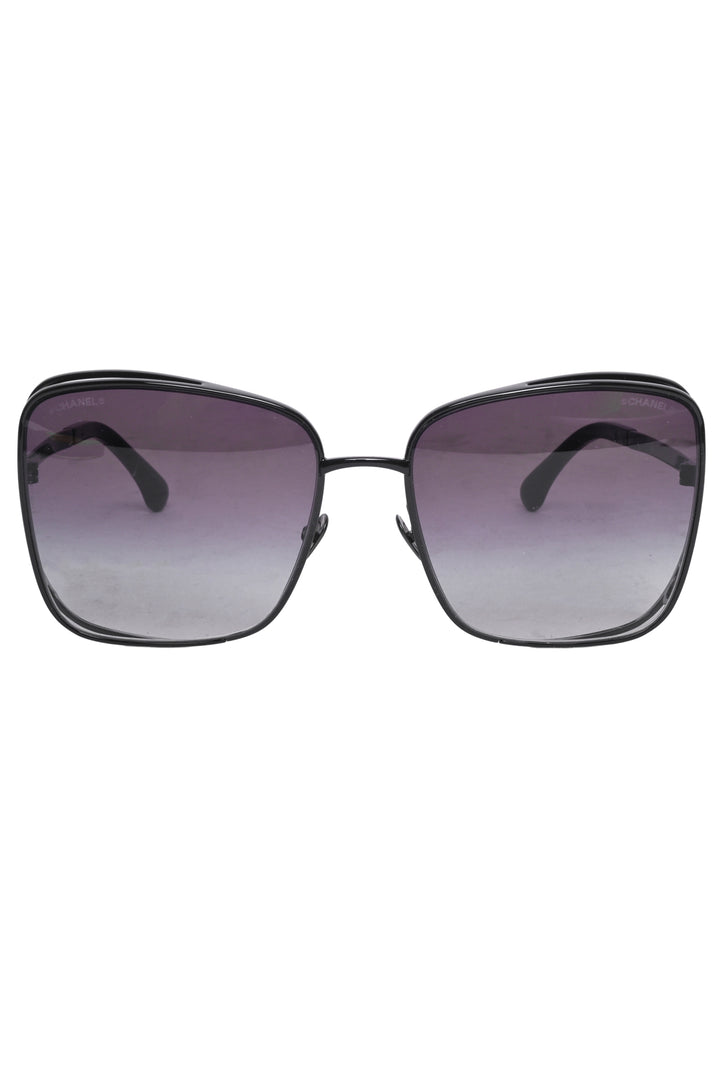 Chanel Metal Logo Square Sunglasses