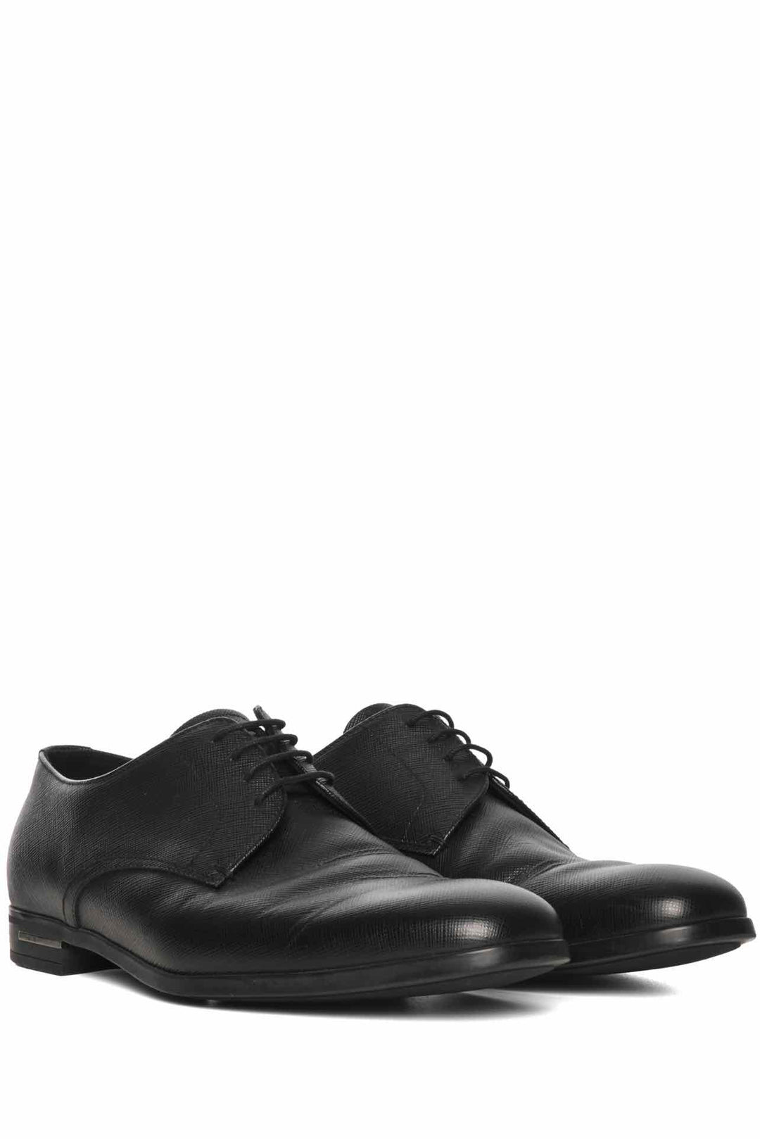 Mens Shoe Size 6 Prada Men's Saffiano Leather Lace-Up Oxford Shoes