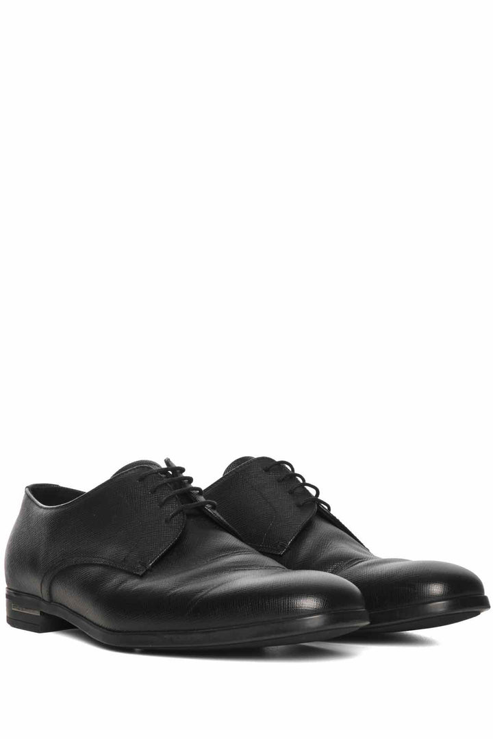Mens Shoe Size 6 Prada Men's Saffiano Leather Lace-Up Oxford Shoes