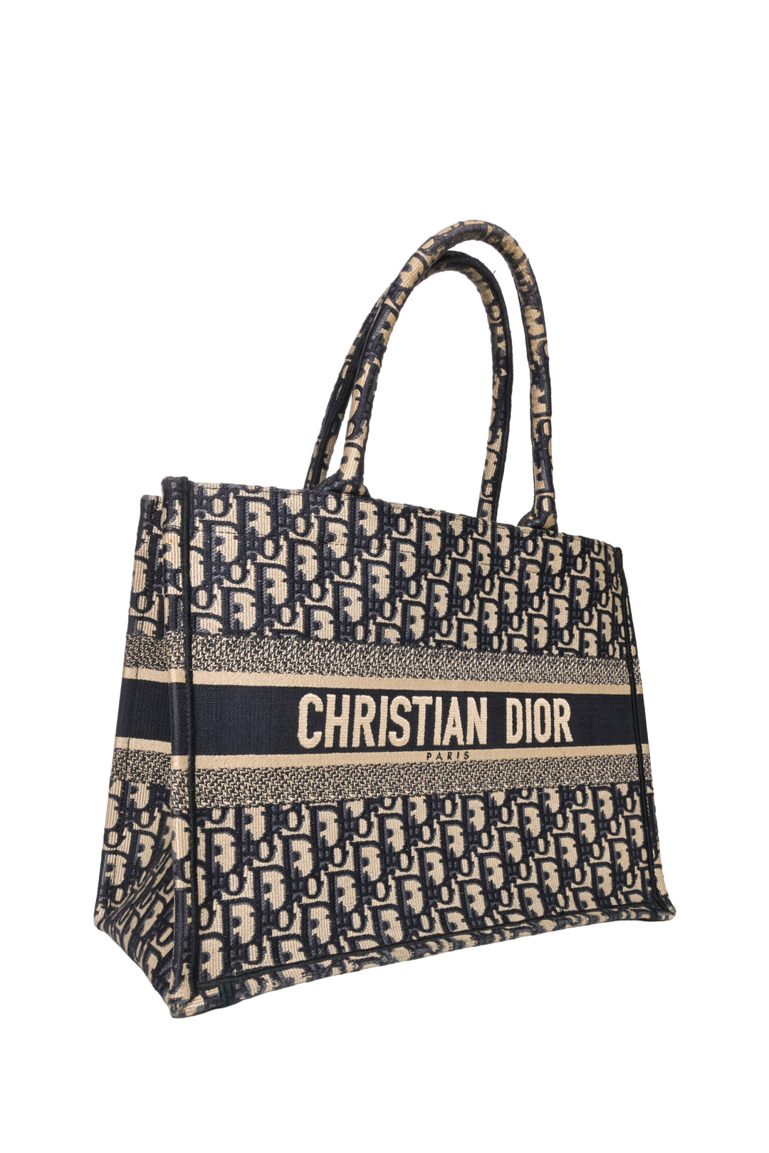 Dior 2020 Oblique Embroidery Medium Book Tote