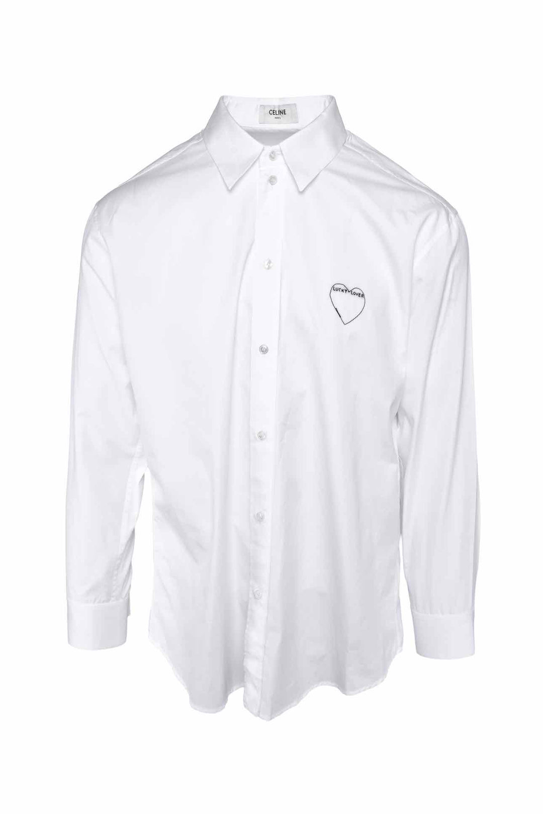 Celine Size 37 Men's 'Lucky Lover' Dress Shirt Long Sleeve