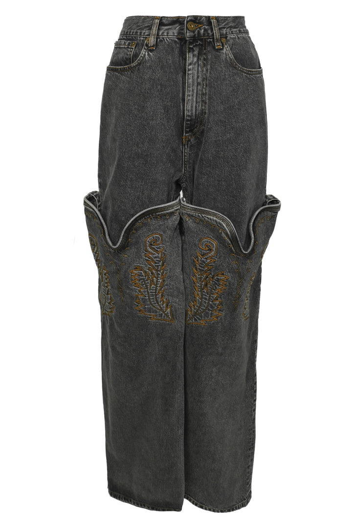 Y/Project Size 30 Unisex Classic Cowboy Cuff Jeans