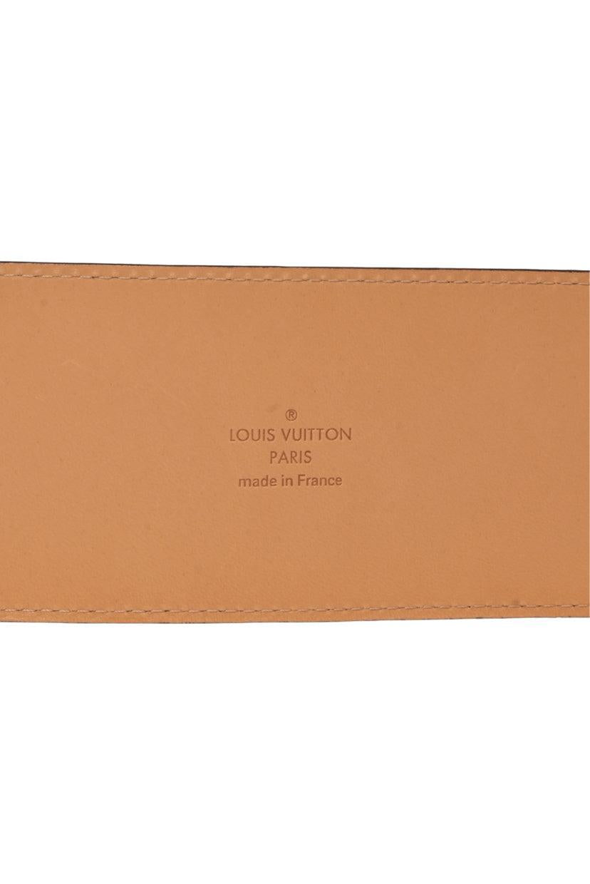 Louis Vuitton Size 34 LV Buckle Wide Patent Leather Belt