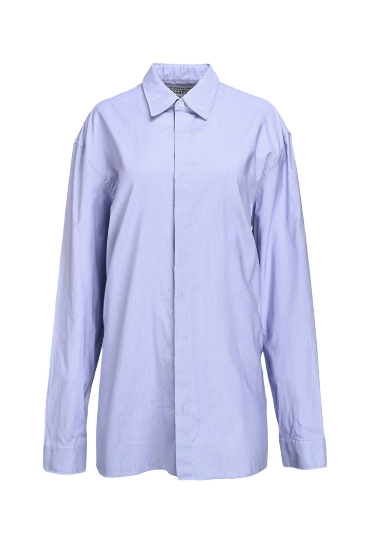 Maison Margiela Size 42 Men's Oversized Striped Shirt Long Sleeve