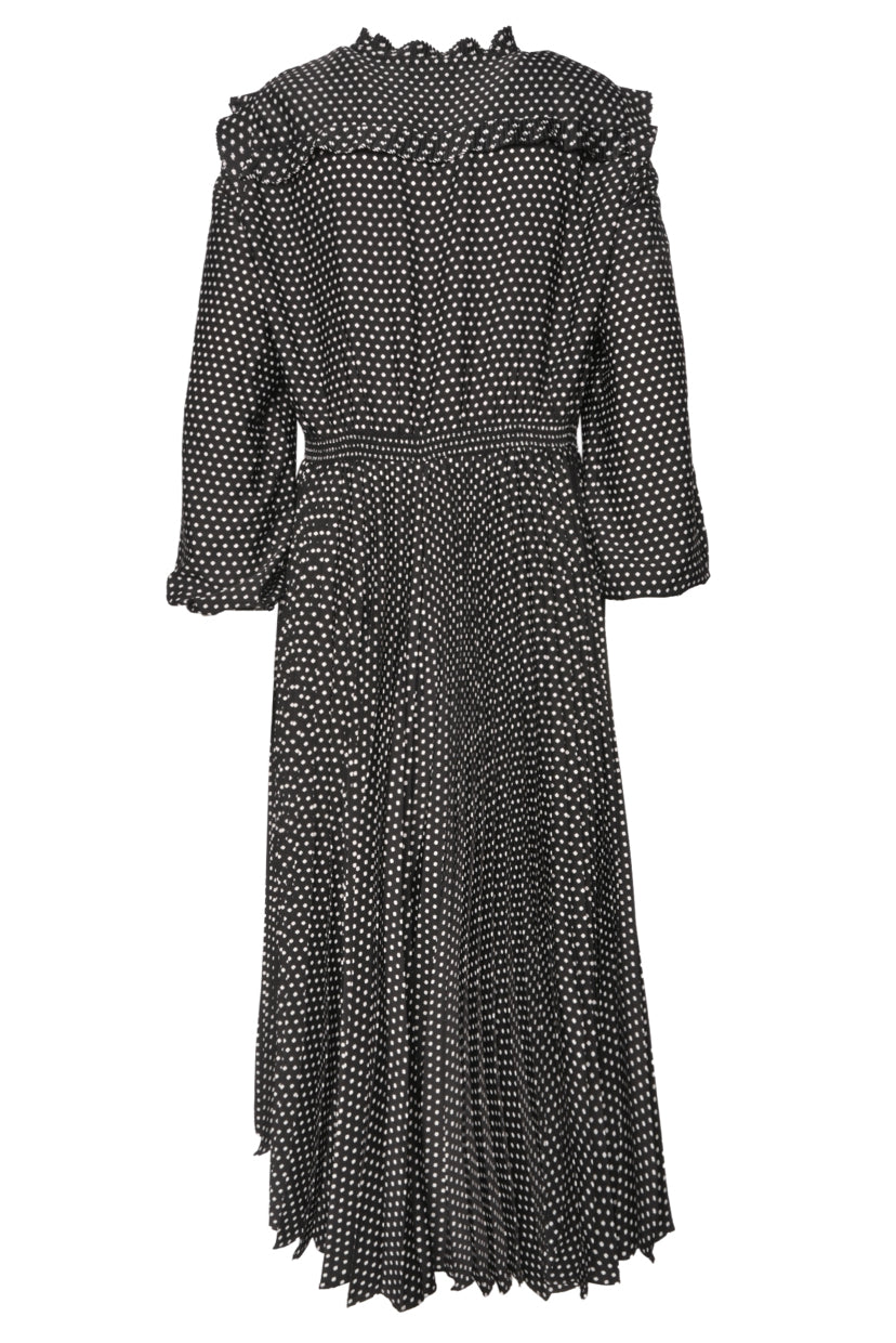 maje Size 42 Pleated Maxi Dress