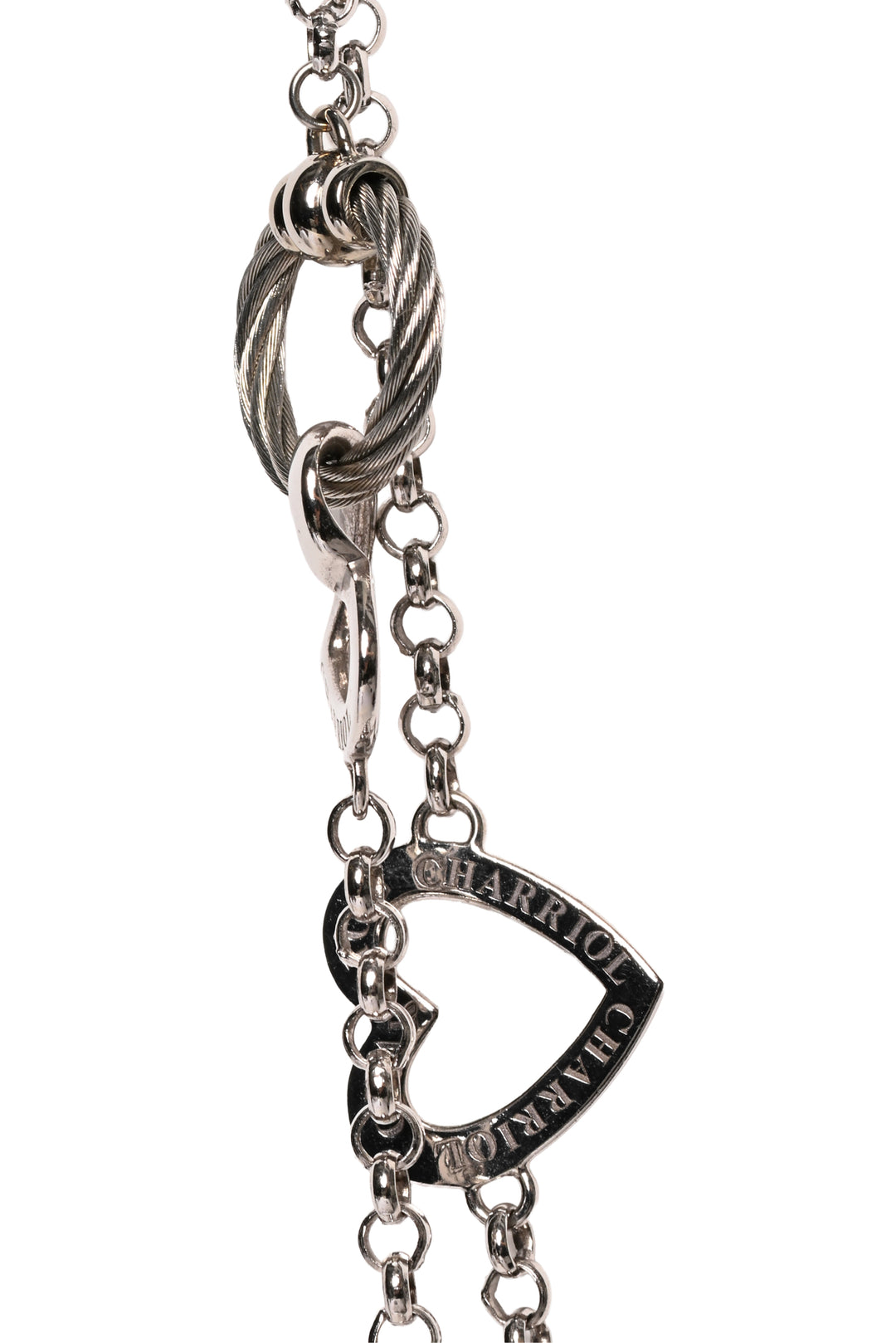 Charriol '100 Ways To Love' Heart Stainless Steel Chain Necklace