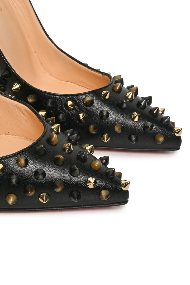 Christian Louboutin Size 40 Pigalle Spikes Nappa Leather Pumps