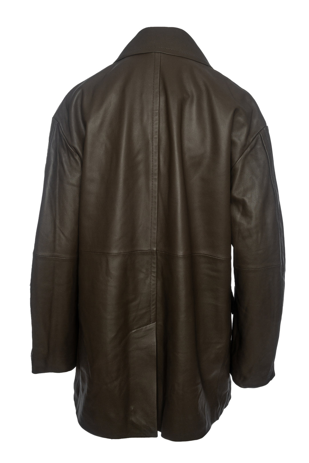 Vince Size M Longline Leather Jacket