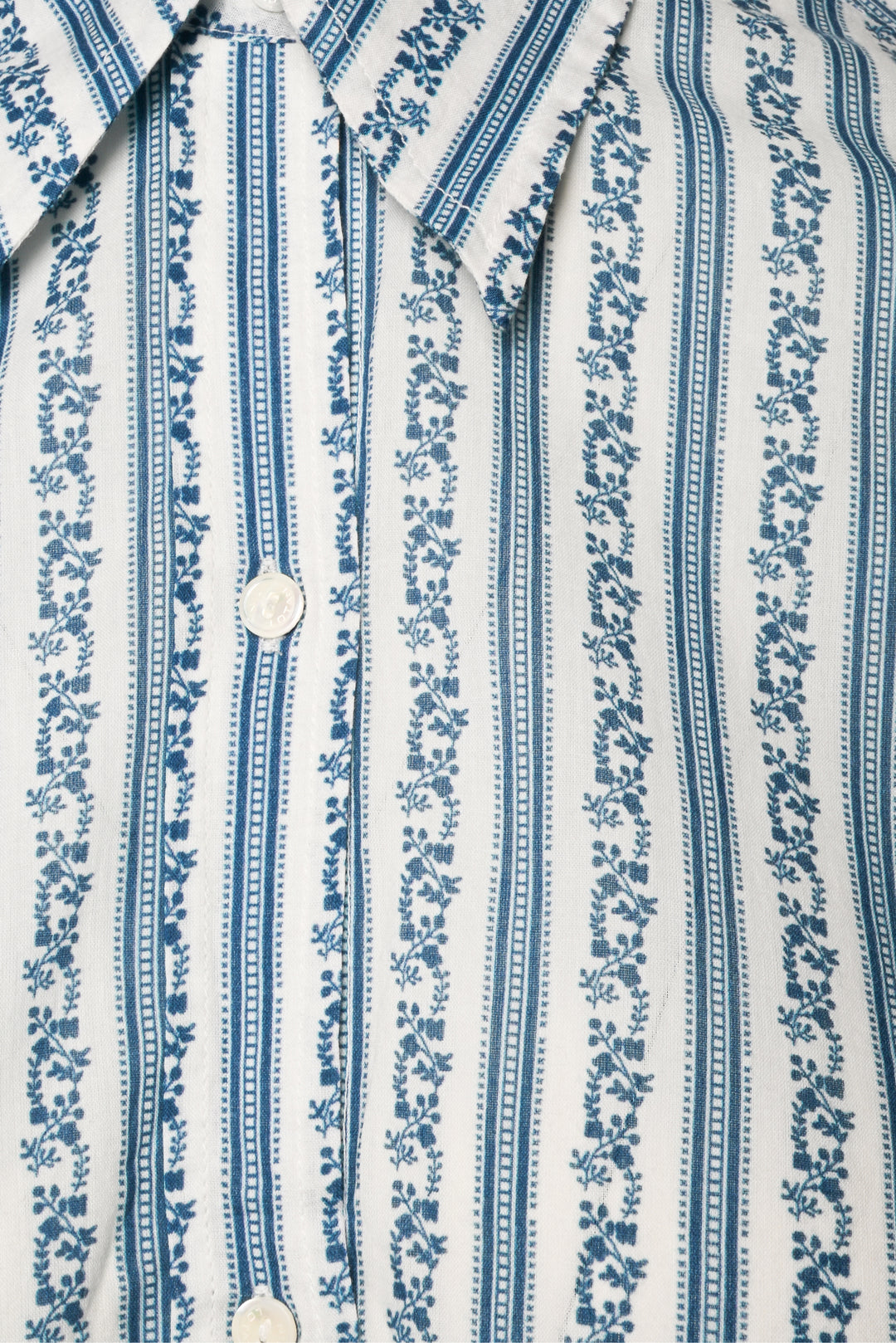 Nili Lotan Size M Floral Striped Blouse