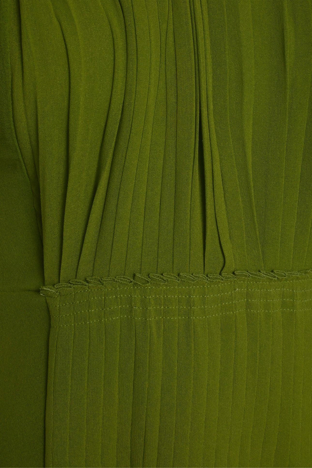 Burberry Prorsum Size 40 Short Sleeve Silk Pleated Midi Dress