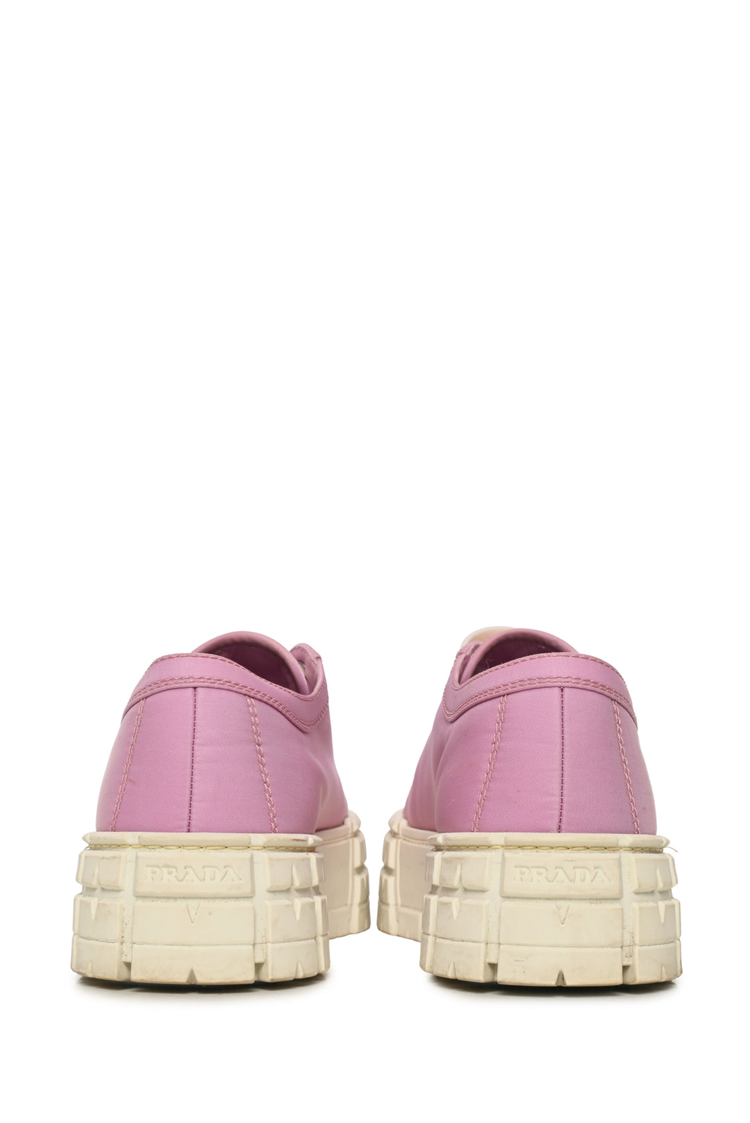 Prada Size 38.5 Re-Nylon Gabardine Triangle Logo Double Wheel Sneaker
