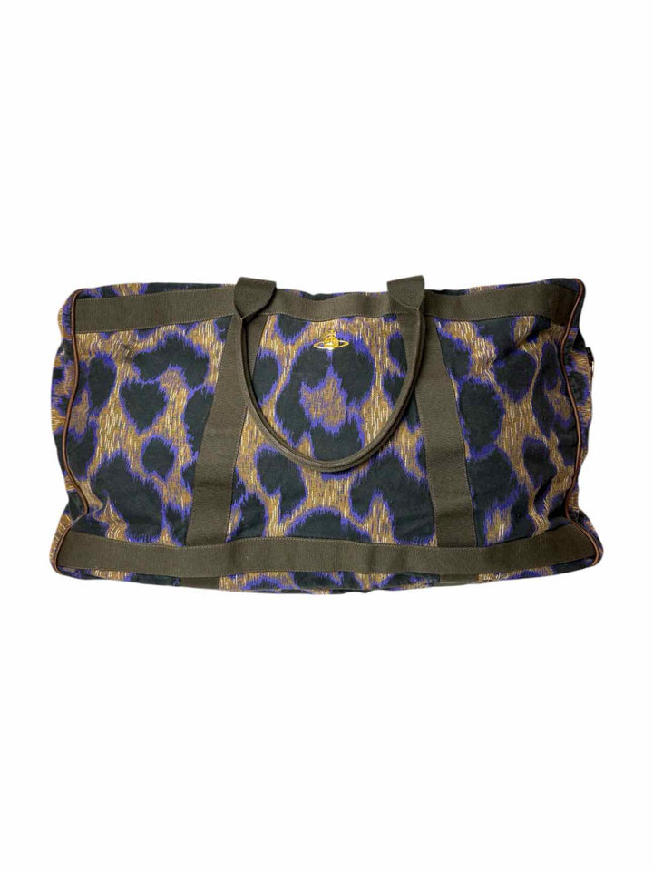 Vivienne Westwood Animal Print Canvas Large Duffle Bags