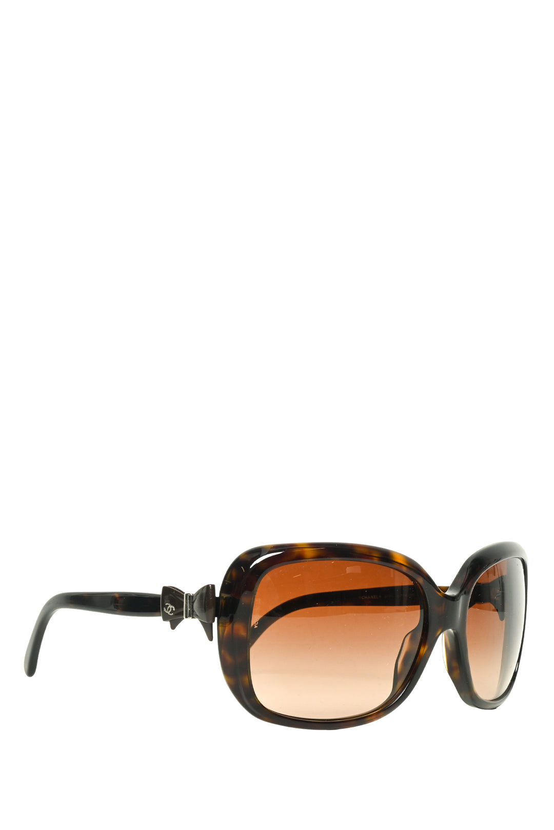 Chanel Tortoiseshell Bow Sunglasses