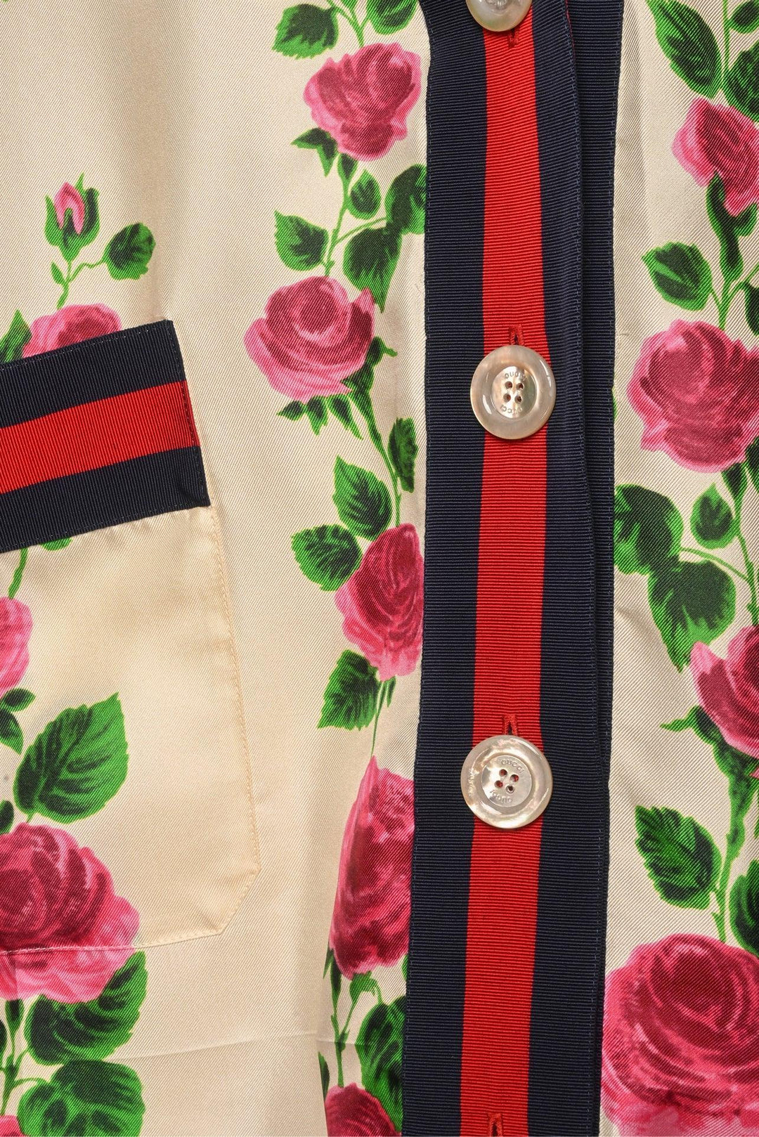 Gucci Size 40 2017 Floral Silk Cardigan