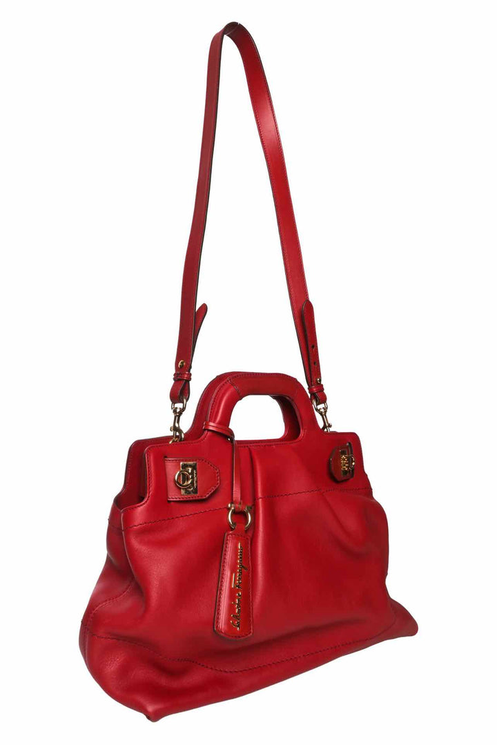 Salvatore Ferragamo Gancini Handle Tote