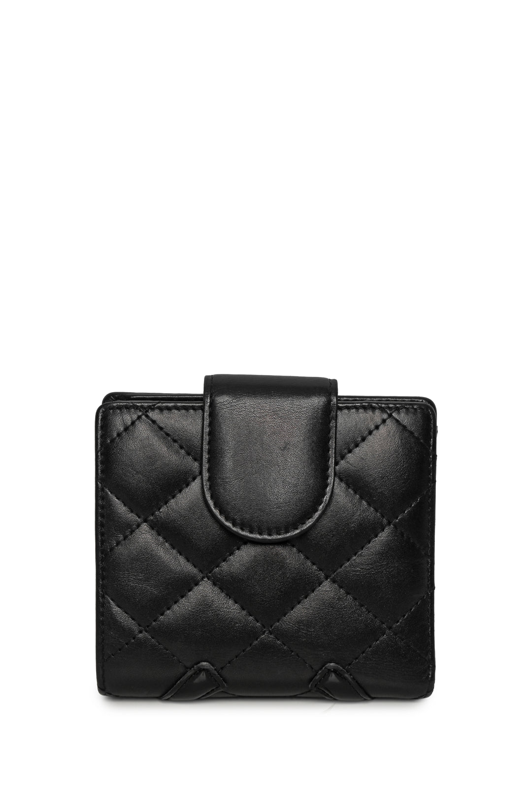 Chanel 2009-2010 Quilted Ligne Cambon Bi-fold Compact Wallet