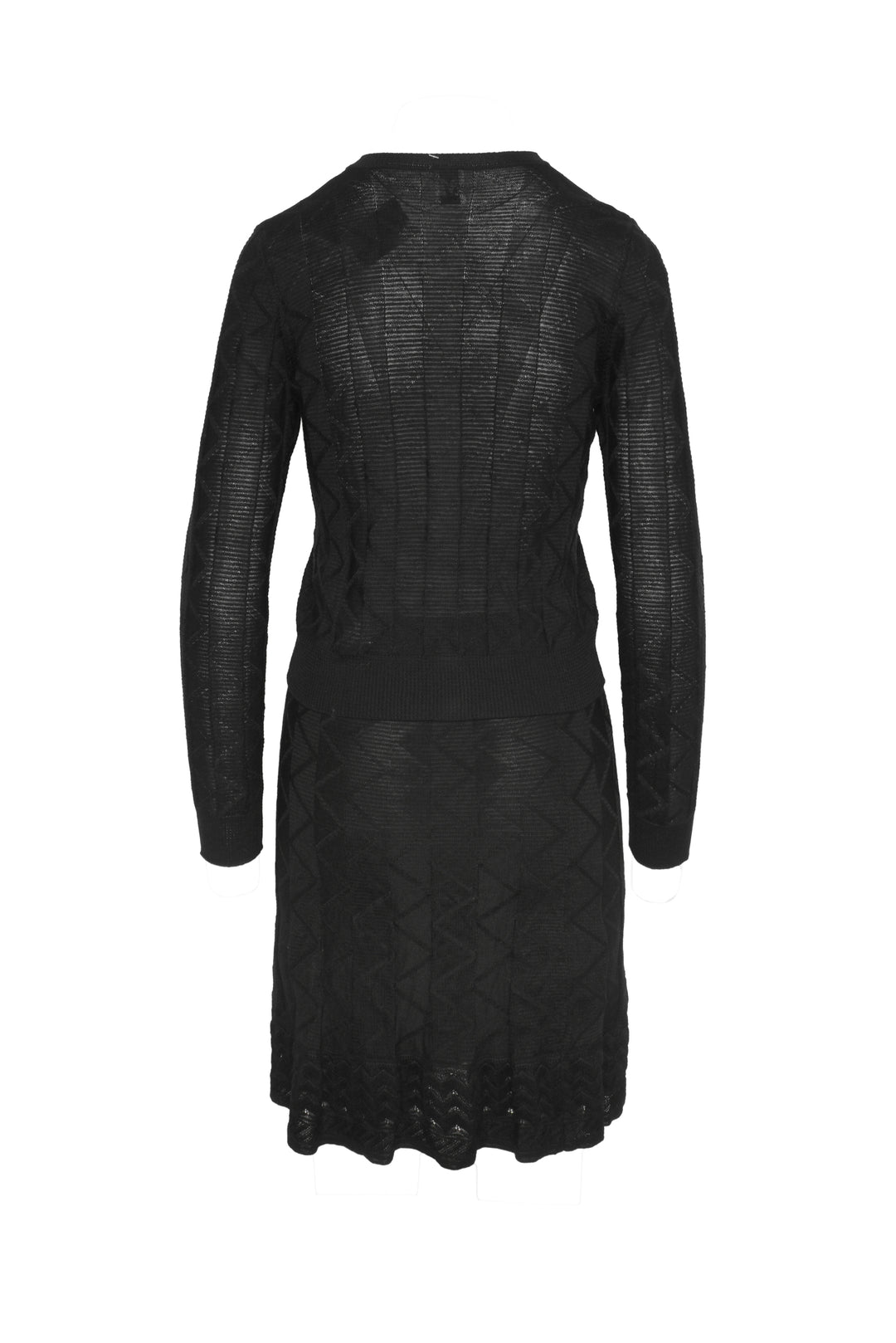 Missoni Size 6 Zig Zag Knit Cardigan & Skirt Set