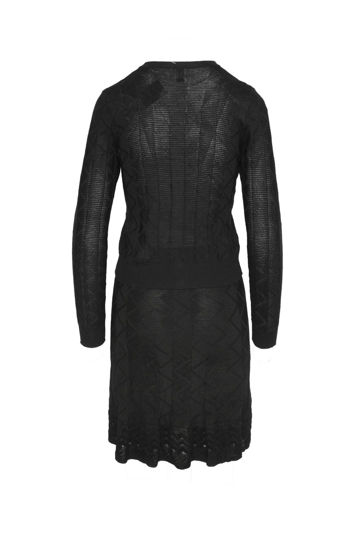 Missoni Size 6 Zig Zag Knit Cardigan & Skirt Set