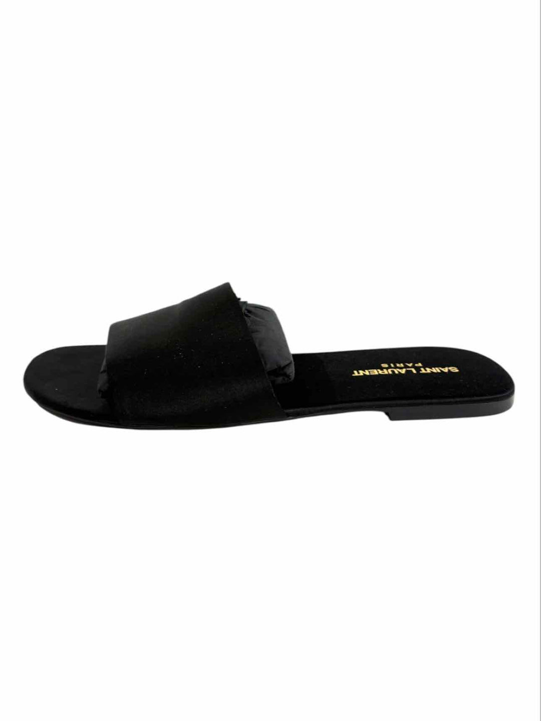 Saint Laurent Size 42 Men's Carlyle Silk Satin Crepe Slide Sandals