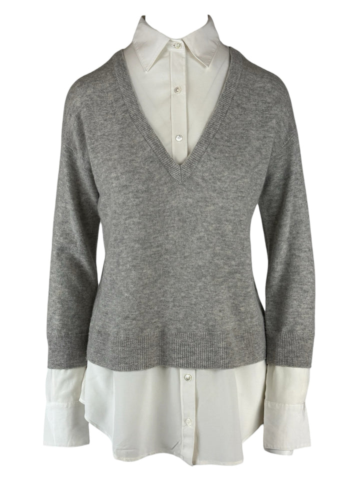 Veronica Beard Size S Brami Mixed Media Sweater