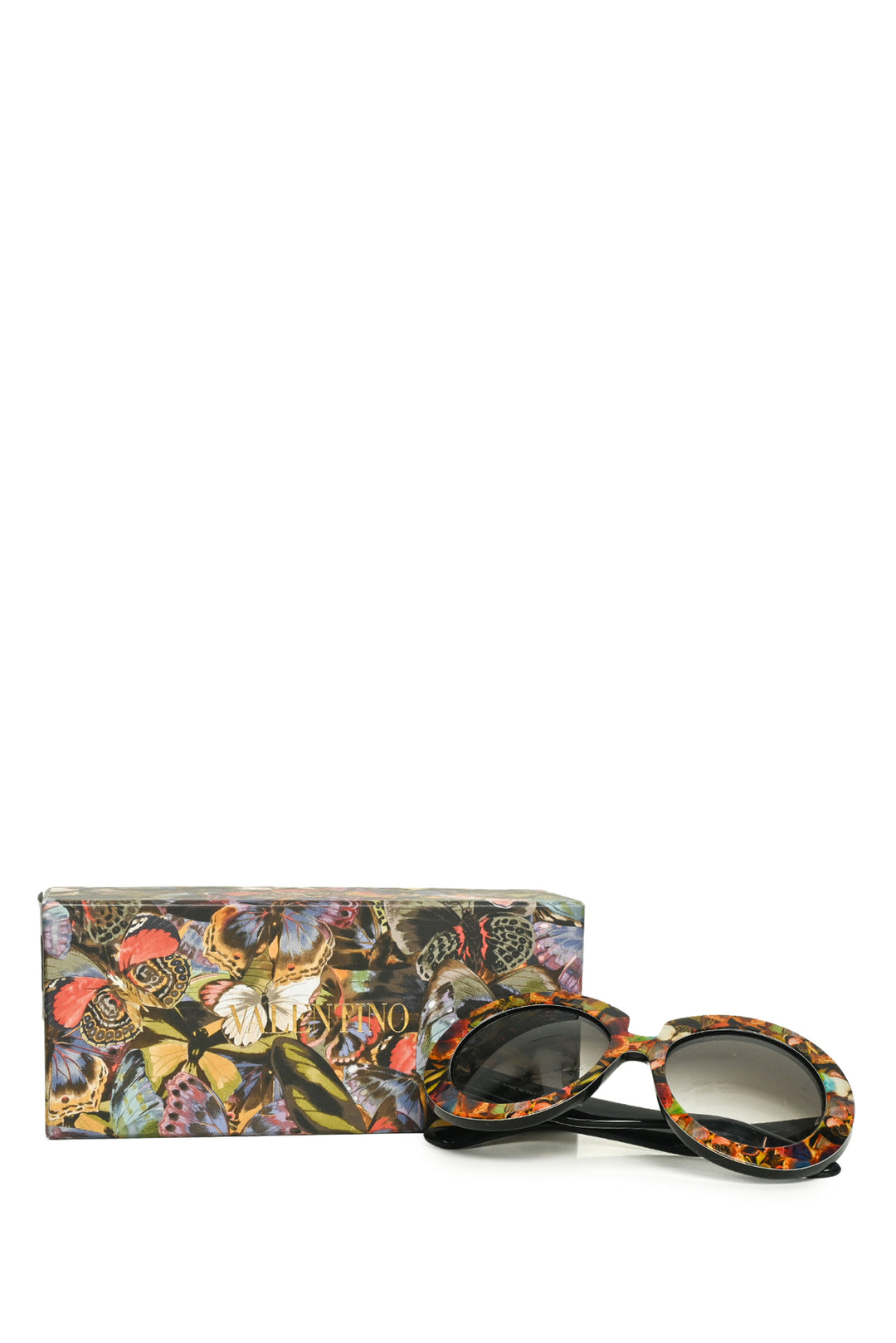 Valentino Camo Butterfly Sunglasses