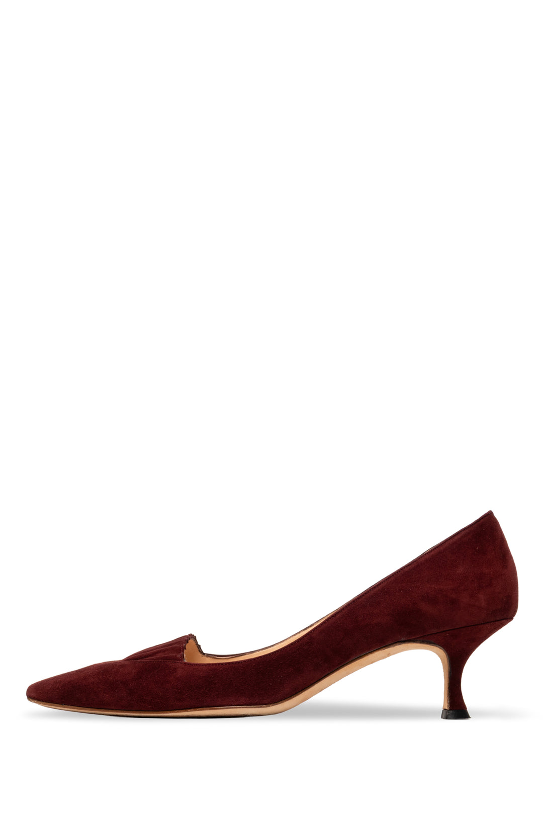 Manolo Blahnik Size 40.5 Pointed Toe Suede Pumps